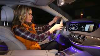 NEW MERCEDESBENZ SCLASS W222 Тестдрайв в программе quotМосква рулитquot [upl. by Annaeiluj]