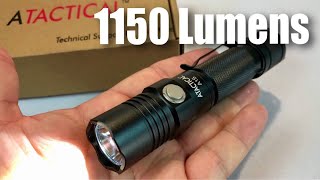 ATACTICAL A1S LED Flashlight Review [upl. by Aicilec595]