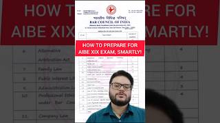 How To Prepare For The AIBE 19 Exam AIBEXIX AIBEPreparation LawExamTips BarExam LawStudents [upl. by Ahsikam555]