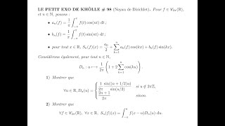 LE PETIT EXO DE KHÔLLE 98 [upl. by Ettevy333]