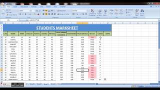 how to make student marksheet in MS excel I ResultRank amp Grade amp PIVOT TABLE  MY SMART COACHING [upl. by Eenhat]