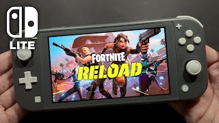 Fortnite SOLO RELOAD on Nintendo Switch Lite 712 [upl. by Omero]