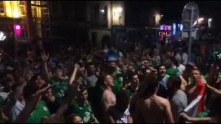 Irish fans on the streets of Lyon sing Amhrán na bhFiann [upl. by Anneh]