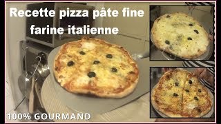 Recette pizza à pâte fine [upl. by Adaline]