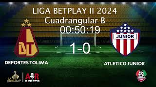 Liga Betplay 2024 I Deportes Tolima  Atlético Junior ligabetplay futbol envivo [upl. by Fabiola353]