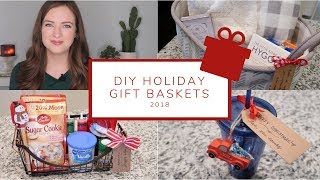 5 Easy DIY Christmas Gift Basket Ideas  Holiday Gift Guide 2018 [upl. by Arita]