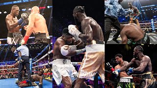 Five Deontay Wilder Knockouts In Super Slow Motion [upl. by Isahella]