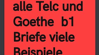 alle DTZ Telc und Goethe b1 Briefe schreiben lernen Tipps Beisiele Aufgaben [upl. by Dniren580]