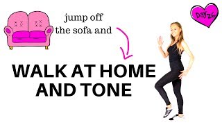 WALKING AT HOME  Walking Workout amp Full Body Toning  Ideal for weight loss and beginners START NOW [upl. by Kuster]