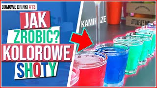 KOLOROWE SHOTY czy prosty drink z wódką  BLUE KAMIKAZE  KAMIKAZE OD A DO Z  DOMOWE DRINKI 13 [upl. by Reeher]