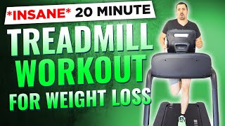 20Minute Treadmill Workout for Weight Loss  Quick amp Effective HIIT🔥 [upl. by Nennahs]