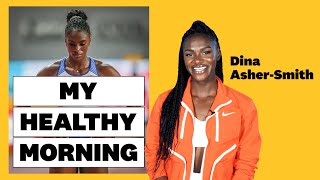 Dina AsherSmiths Healthy Morning Routine WakeUp Breakfast amp Double Training Days [upl. by Puttergill]