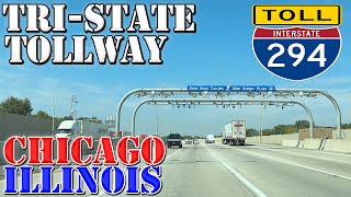 I294 North  TriState Tollway  Chicago  Illinois  4K Highway Drive [upl. by Walkling575]