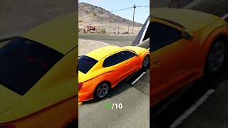 Car Brake Test 🚘🚘 Aston Martin Nissan Bruckell Ferrari Bugatti  shorts beamngdrive carcrash [upl. by Minda106]