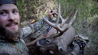 BIG BUCK coming back to BED Nebraska Archery Whitetail [upl. by Swehttam73]