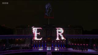 Drone show at Buckingham palace [upl. by Otte]