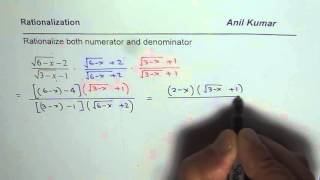 How to Rationalize Both Numerator and Denominator [upl. by Rebm]