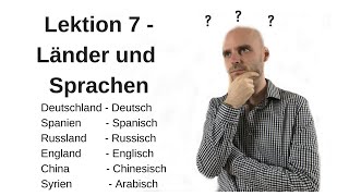 Deutschkurs A11 Lektion 7 LänderSprachenNationalitäten [upl. by Atsocal114]