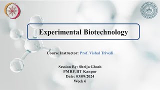 NPTEL Experimental Biotechnology Week 6 Affinity Chromatography [upl. by Burnside]