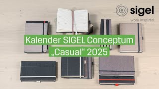 Kalender SIGEL Conceptum quotCasualquot 2025  SIGEL [upl. by Amersham]