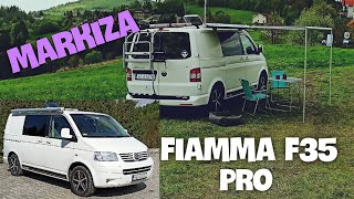 🚐 MARKIZA FIAMMA F35 pro Kamper VW Volkswagen T5  T6 Transporter Van life Zaczepy Multivan Caravell [upl. by Nylatsyrk]