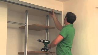 Fitting Madetomeasure Sliding Wardrobe Door Tracks [upl. by Aneetsirhc979]