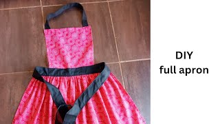 How to make a full Apron  DIY full apron [upl. by Weyermann]