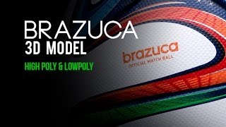 The Brazuca Ball 3D Model [upl. by Rosamund]