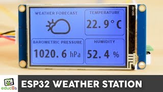 ESP32 WiFi Weather Station Project with a Nextion Display and a BME280 sensor [upl. by Stefano621]