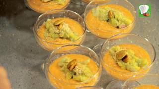 BioReceta de salmorejo ecológico de mango con tartar de aguacate [upl. by Hassadah]