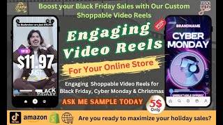 Engaging AI Shoppable Video Reels for Black Friday Cyber Monday amp More copy 2 [upl. by Rutger455]