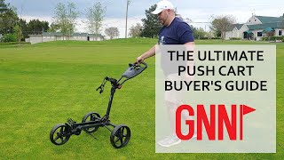 The ultimate golf push cart buyers guide Which is right for your game [upl. by Atinehc]