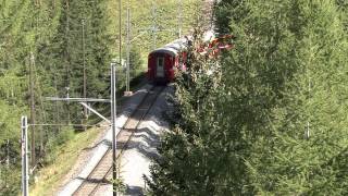 ferrovia RhB trenino rosso tratta Bergün  Preda [upl. by Anne-Corinne]