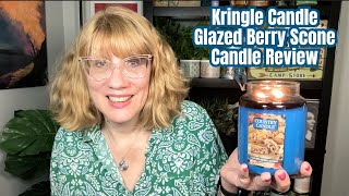 Kringle Candle Glazed Berry Scone Candle Review [upl. by Goulet]