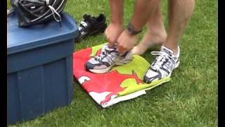 Triathlon Transition 2 with GREEPER Laces [upl. by Cutcliffe19]