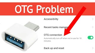 Automatically turn off when not in use for 10 minutes OTG  Otg not working on android  OTG Problem [upl. by Erodaeht]