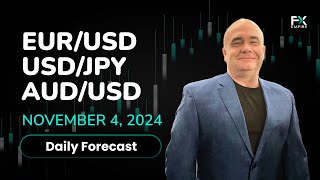 EURUSD USDJPY AUDUSD Price Forecast Today Euro Yen Dollar Technical Analysis November 04 [upl. by Ophelie539]