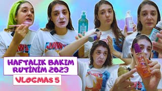 HAFTALIK MİNİMAL BAKIM RUTİNİM 2023  Cilt Saç ve Vücut Bakımı Gerçekçi vlogmas2023 ciltbakımı [upl. by Portie]