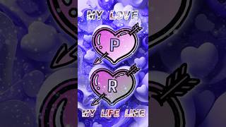 P💞R letter status 🥀l comment your first letter name 🌷 l love nameart trending shorts AI128 [upl. by Edyaj]