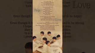 Fake love BTS lyricsvideo bts kpop fakelove btsarmy [upl. by Aulea]