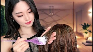 ASMR Sleep Inducing Hair Styling  Wet Beach Hair [upl. by Caniff]