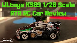 WLtoys K989 128 Scale RTR RC Car Review [upl. by Dlorag328]