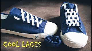 LACE SHOES  5 cool ideas how to tie shoe laces  shoes lace styles  how to lace converse [upl. by Ybreh]