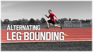 How To Alternating Leg Bounds  Sprint Bounding [upl. by Yasmar552]