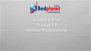 Leggett amp Platt Prodigy 20 Remote Programming [upl. by Annovahs]