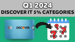 📢 SURPRISING Q1 2024 Categories for the DISCOVER IT Cash Back Card 📅 Discover 5 Cash Back Calendar [upl. by Basham]