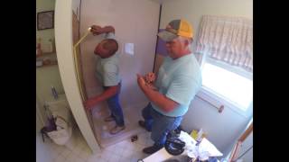 Bathroom remodeling time lapse video [upl. by Mellisent]