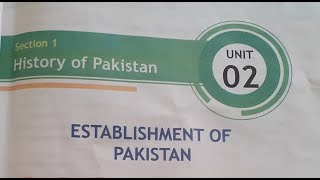 CH2 ESTABLISHMENT OF PAKISTAN CLASS 9TH [upl. by Coffin722]