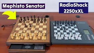 Mephisto Senator vs Radio Shack 2250XL Chess Computer 👑 Gadgetify [upl. by Aleunam]