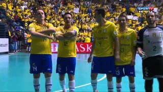 FutsalFINAL Brasil 7 x 2 Colômbia  CAMPEÃO Grand Prix Futsal 2014 [upl. by Pennington]